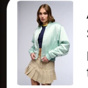 AKIRA ARIZONA SATIN BOMBER Size SS